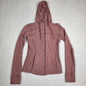 Lululemon Hooded Define Jacket *Nulu Size 6 Heathered Brier Rose W4BMAS